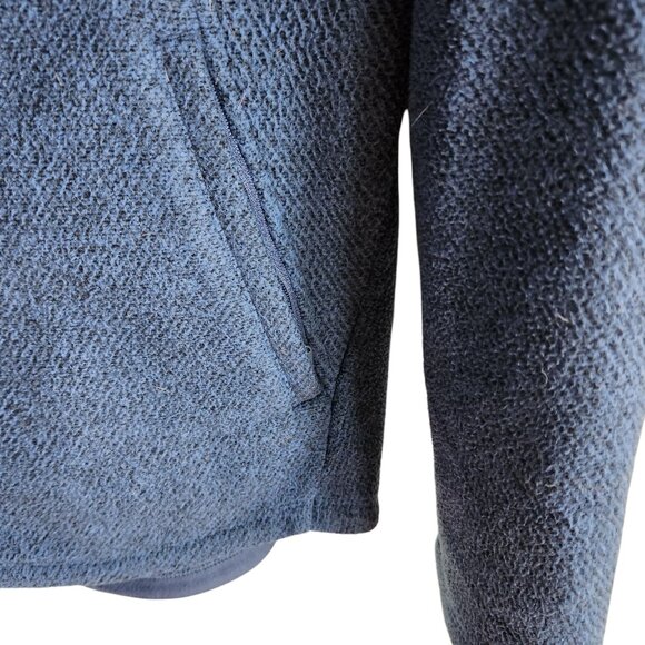 Athleta Jacket Blue Large Women's Stroll Fleece Full Zip Pockets Sweatshirt - Picture 4 of 10